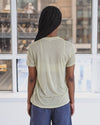 BASERANGE Classic Bamboo Fiber and Cotton Slim Fit T-Shirt Collection Round Neck Bottoming Shirt French BAS-TTTS-BL-AU25-PIER GREEN (TOCT TTTS)